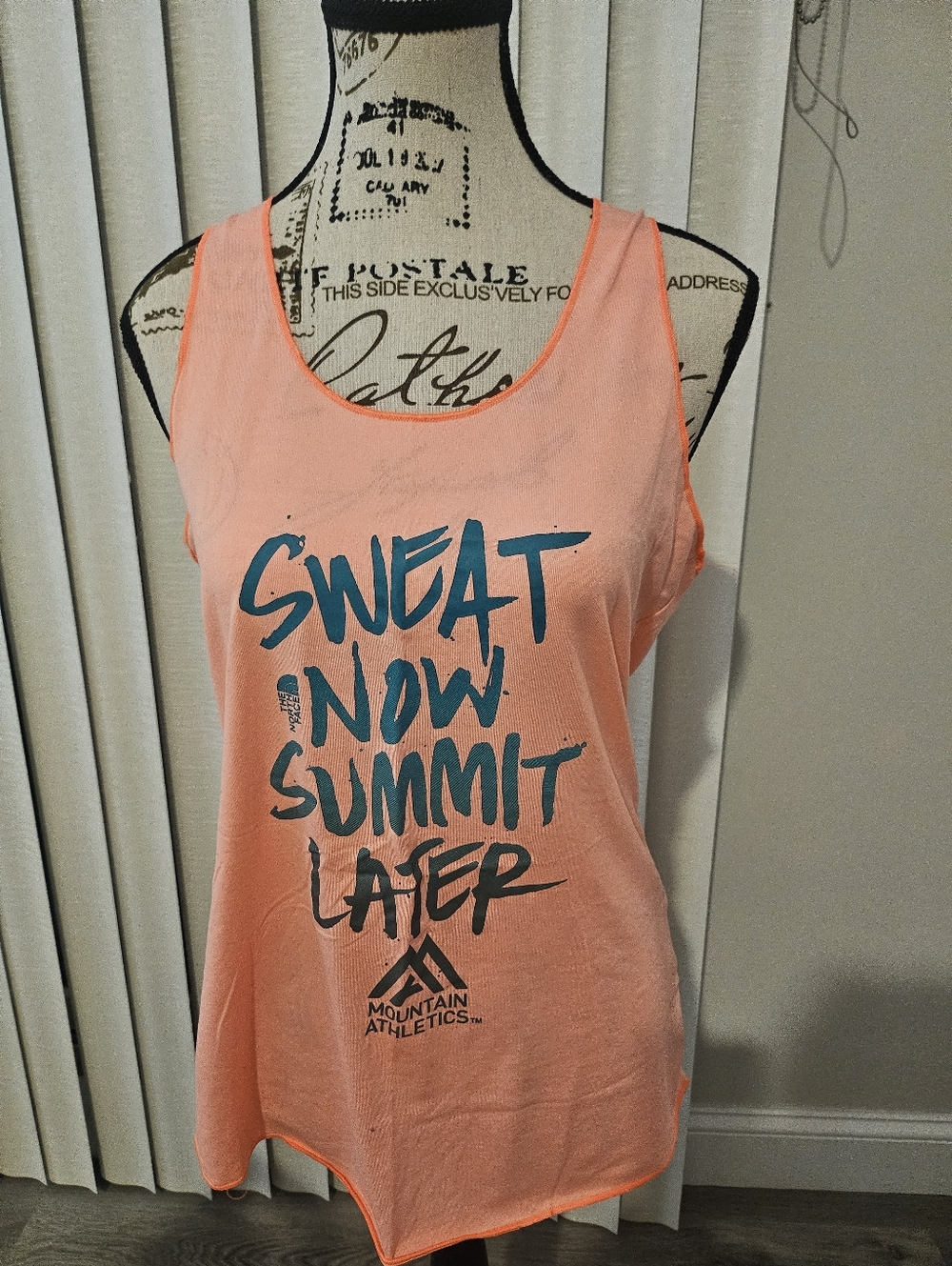 North Face Coral Tank Top - 'Sweat Now Summit Later' NWOT